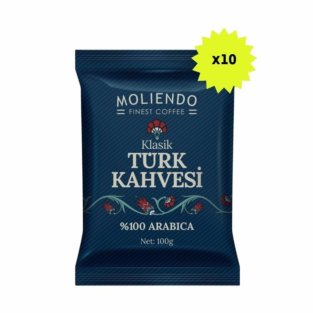 Moliendo Klasik Türk Kahvesi 100 g 10lu Avantaj Paketi